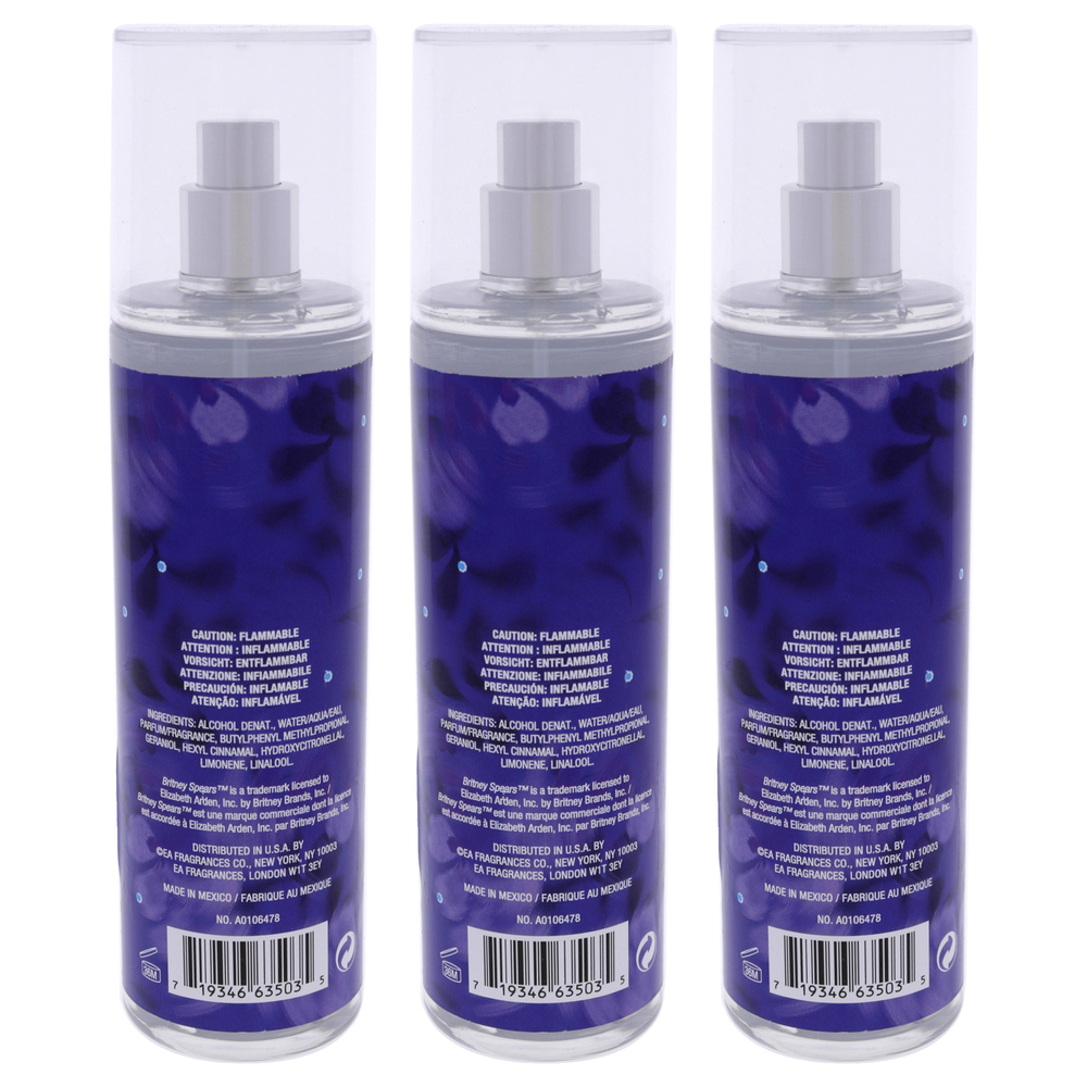 Midnight Fantasy by Britney Spears for Women - 8 oz Fragrance Mist - Pack of 3 - Picture 2 of 3